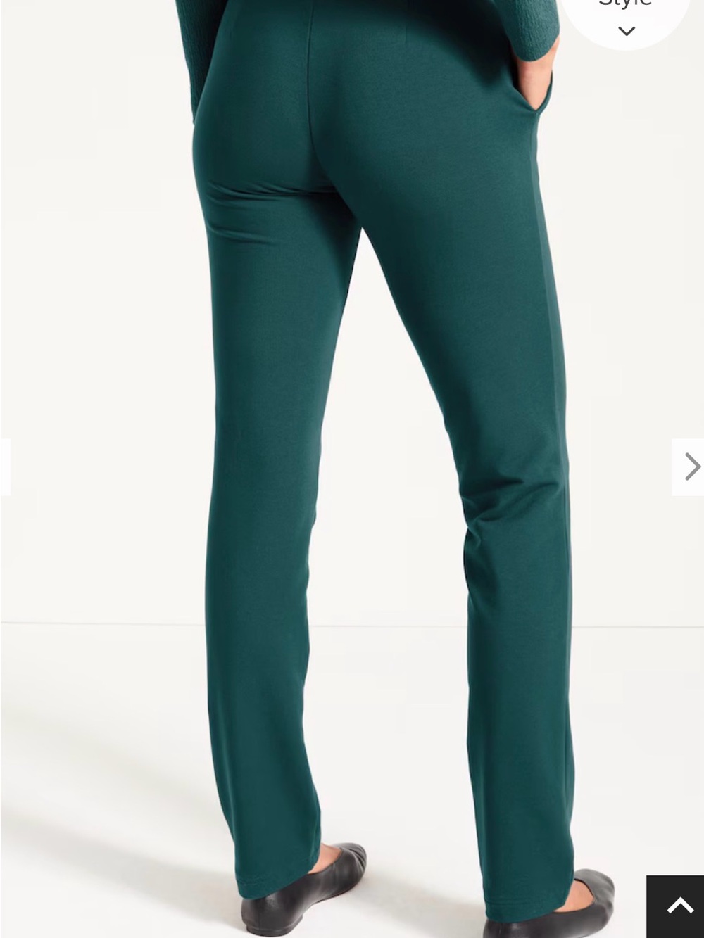 J. Jill Affinity Pant Pima Cotton Pine Green Size Medium Petite